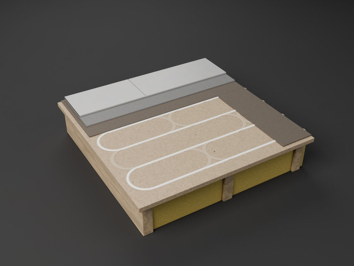 MaxHeatChip grooved chipboard underfloor heating