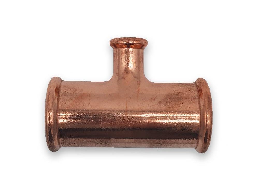 NovaTherm M Press Copper Unequal Tee 35 - 15 - 35mm (Pack of 10x)