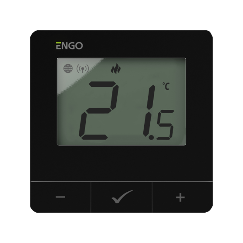Engo ZigBee/868MHz Smart Thermostat, 230V, black