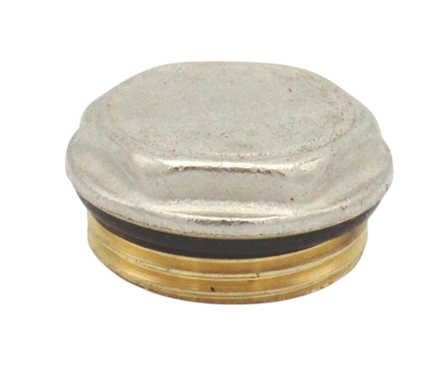 1 inch BSP male nickel-plated brass manifold blanking plug