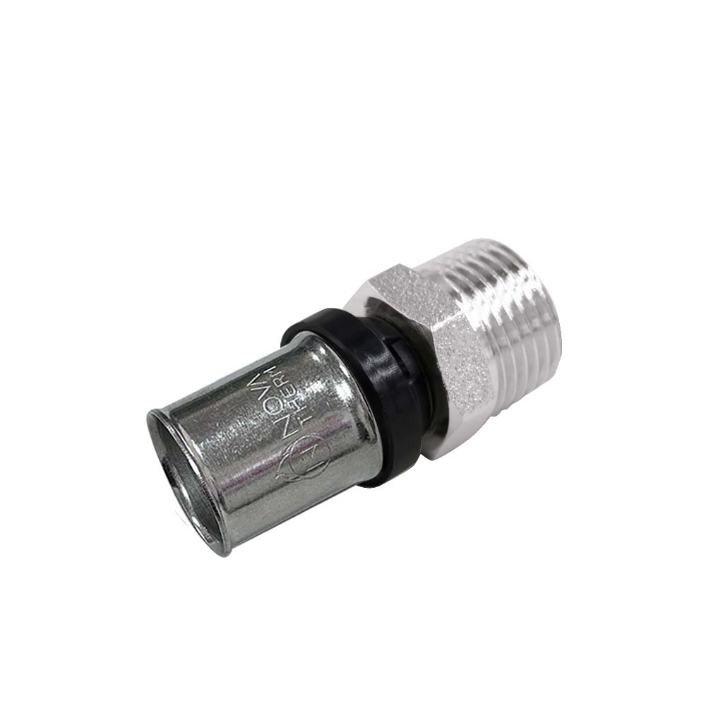 Male Straight Press Fit Union 20mm x 1/2