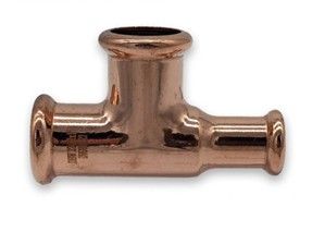 NovaTherm M Press Copper Unequal Tee 22 - 22 - 15mm (Pack of 10x)