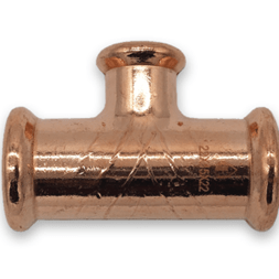 NovaTherm M Press Copper Unequal Tee 22 - 15 - 22mm (Pack of 10x)