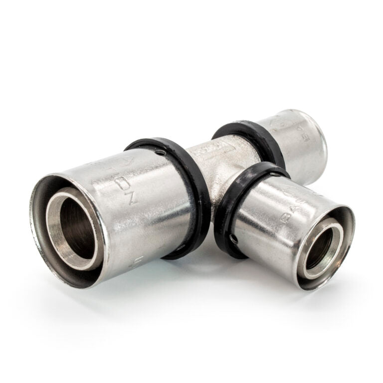 NovaTherm Unequal Press Fit Tee 20mm - 16mm - 16mm