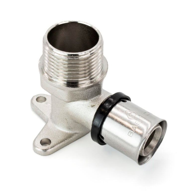 NovaTherm Wall-Plated Male Press Fit Elbow 20mm - 3/4"
