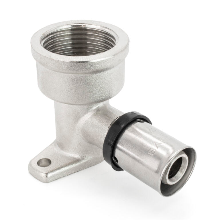 NovaTherm Wall-Plated Female Press Fit Elbow 16mm - 3/4"