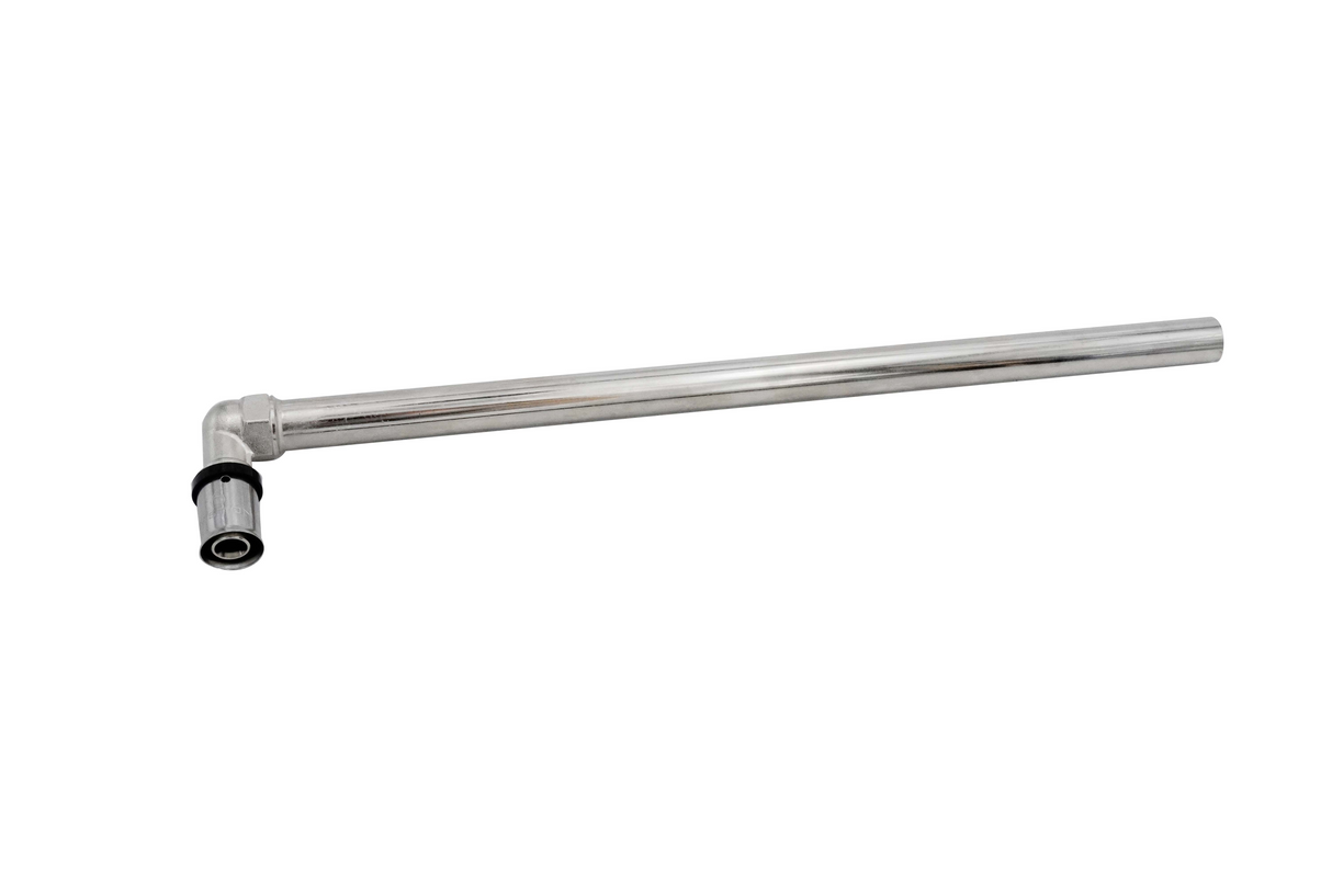 NovaTherm Radiator Elbow (Chrome) - Crimp Fit 16mm - 15mm