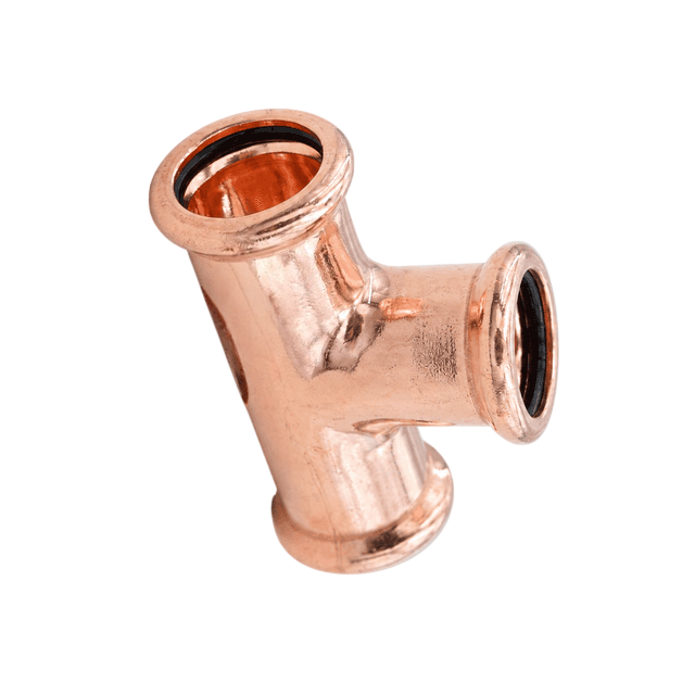 Copper M-Press Equal Tee