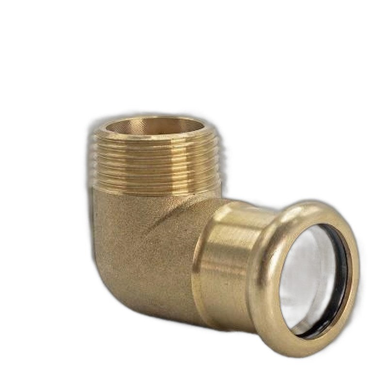 Copper M-Press Male Elbow