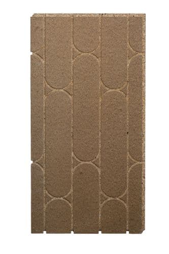 NovaTherm  NovaChip  Grooved P5 MR Chipboard 1200 x 600 x 22mm, 4 Grooves @ 150mm centres + radius returns @ both ends for 12mm O.D pipe.