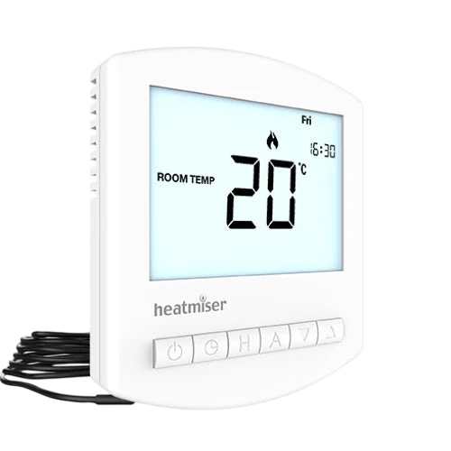 Heatmiser Slimline-E Electric Floor Heating Programmable Thermostat 230V